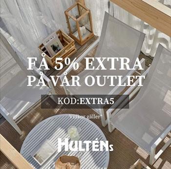 5% extra rabatt i Hulténs outlet