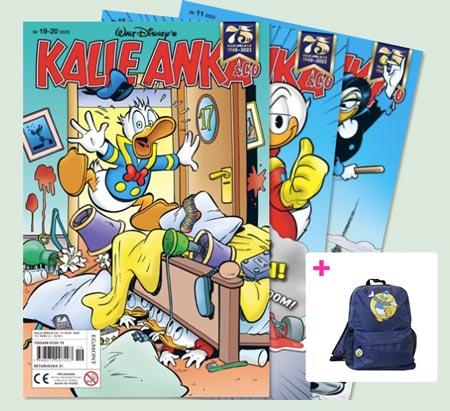 8 nr av Kalle Anka & C:o + Ryggsäck för 198 kr