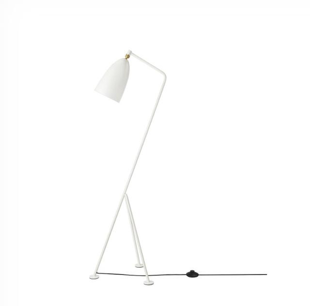 Gräshoppa Golvlampa, Glossy Alabaster White - GUBI