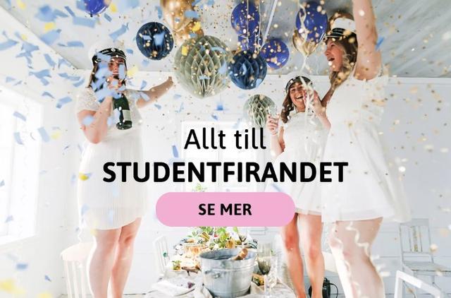 Dekorationer till student och examen 2023