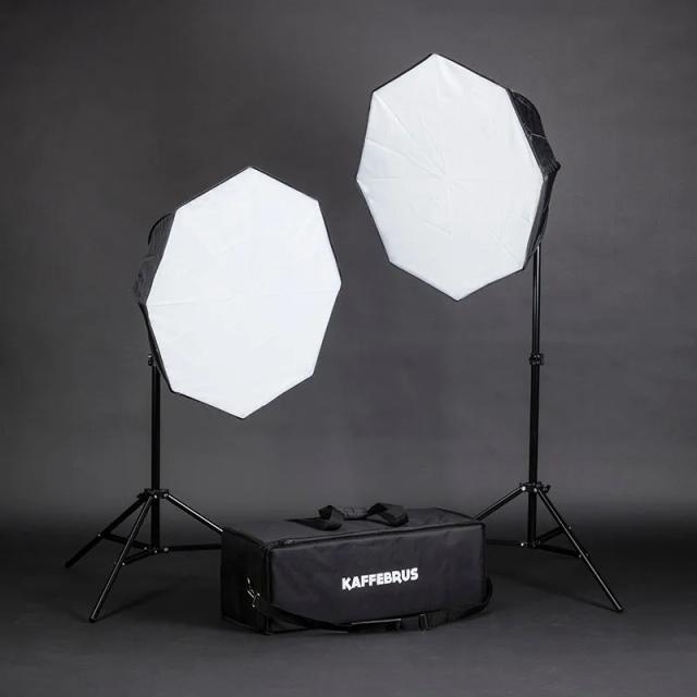 Studioljus - belysningspaket 2 x 70W lågenergi