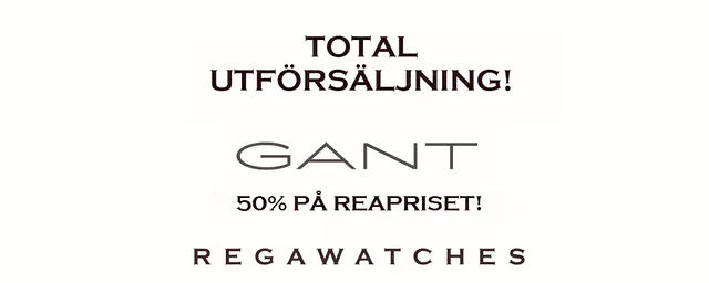 50% rabatt på klockor från GANT