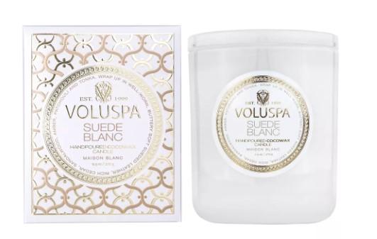 20% rabatt på Voluspa Suede Blanc Maison Blanc Boxed Candle 60h | lyko.com