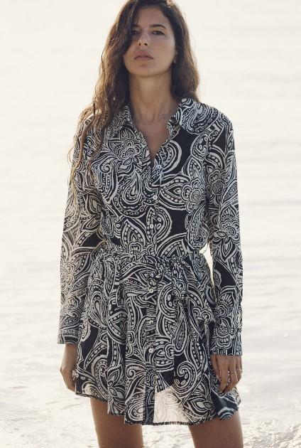  Mönstrad klänning - Zara 50% rabatt