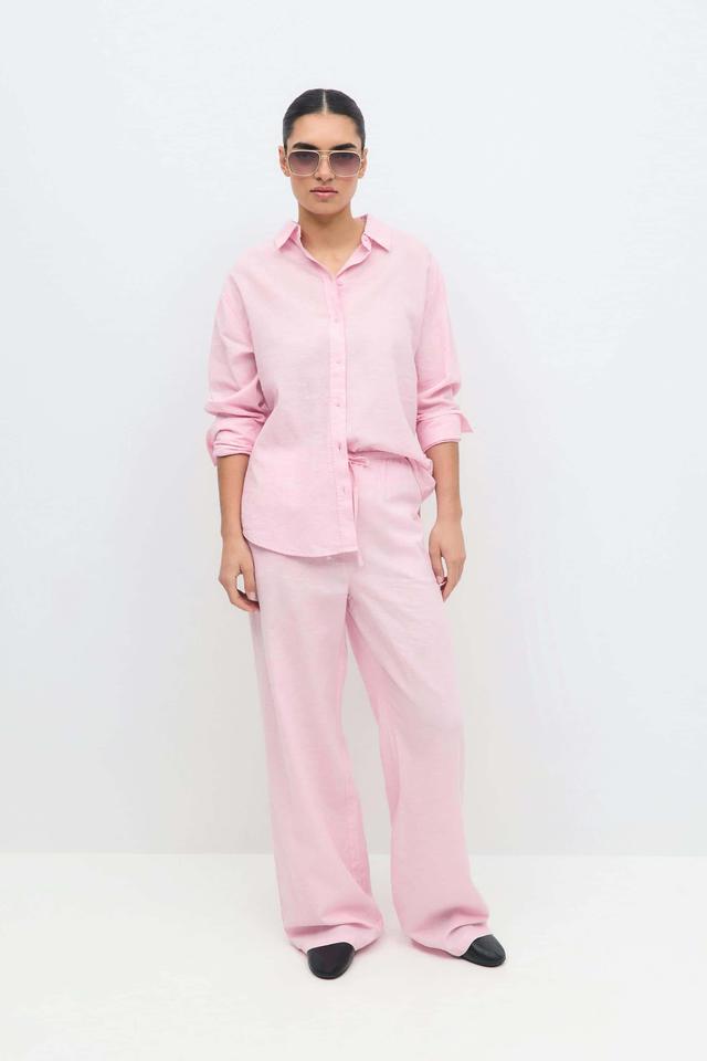 Rosa Linen Blend Women's Trousers