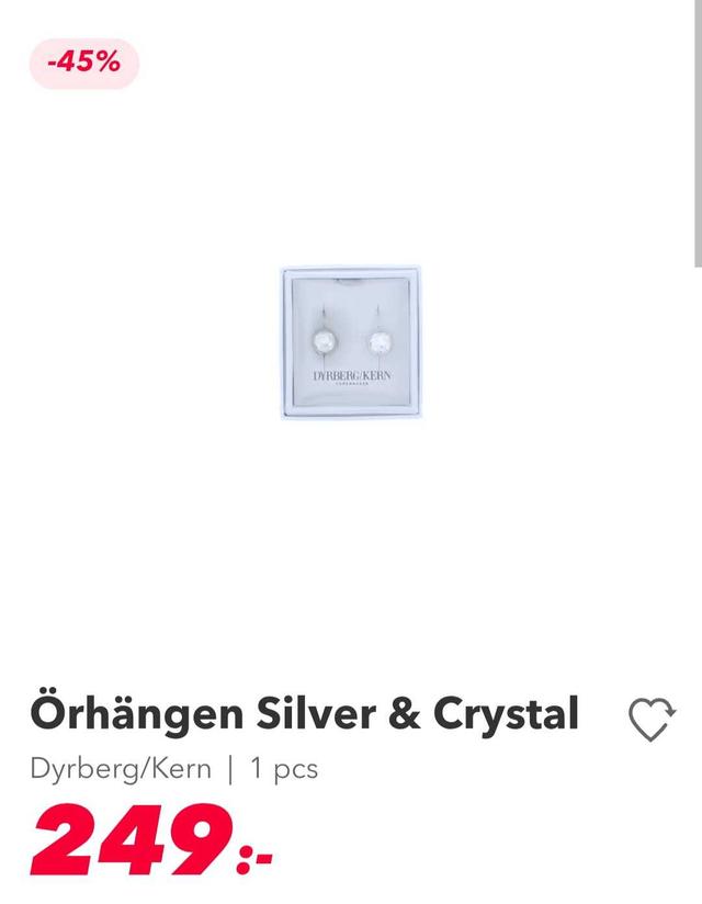 Silver & Crystal Örhängen - Dyrberg/Kern