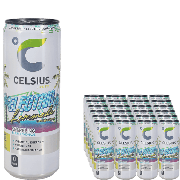 Celsius Electric Lemonade 24-pack, 249 kr.