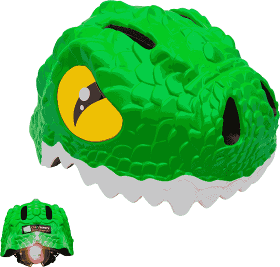 CRAZY SAFETY Crocodile Children's Helmet