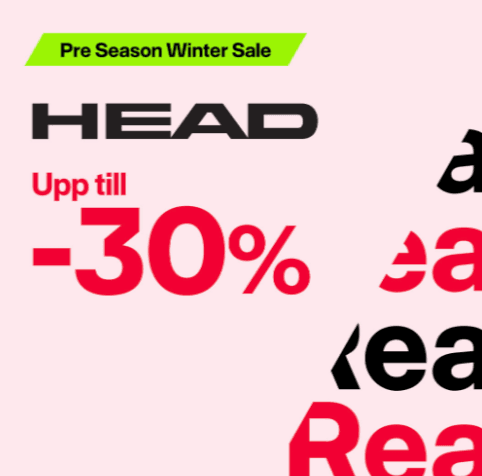 Upp till 30 % rabatt på produkter från Head hos XXL