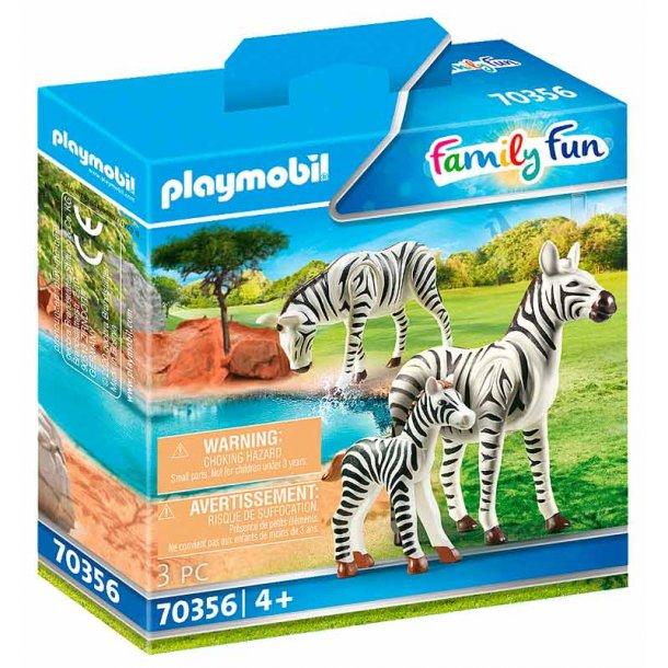 Playmobil zebror med unge leksaksset