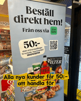 Få 50 kr att handla för på Pressbyrån via Uber Eats
