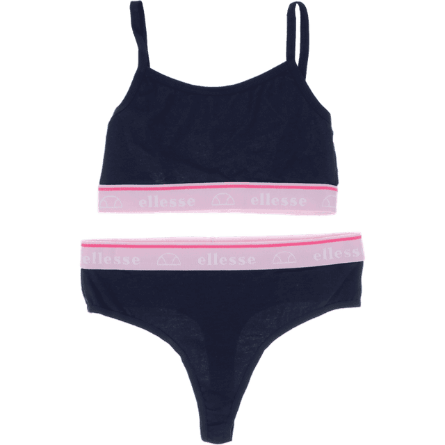 Ellesse Navy Open Back Bralette Set