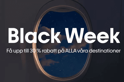 Upp till 30 % rabatt på alla destinationer hos Norwegian