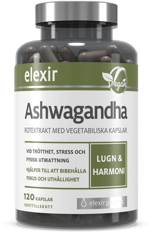 Elexir Ashwaganda Kosttillskott 120 Kapslar