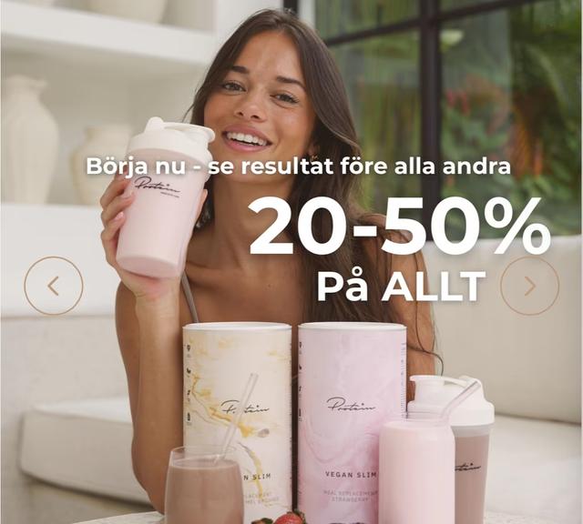 Upp till 50% rabatt hos Protein.se