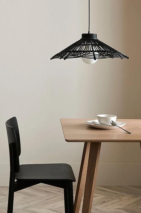 Ellos Taklampa Balie Ø56 cm Svart