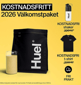 Kostnadsfritt välkomstpaket hos Huel