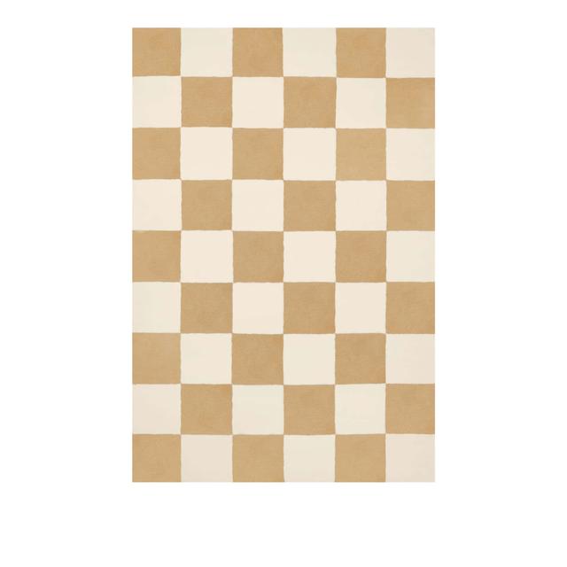 Kasthall Checkerboard Icon Sunny Day 450 – handvävd ullmatta