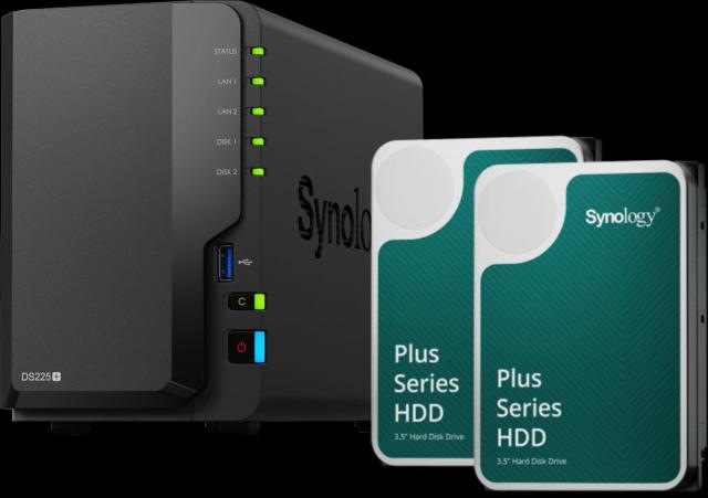 Synology DS225+ NAS 8TB Storage