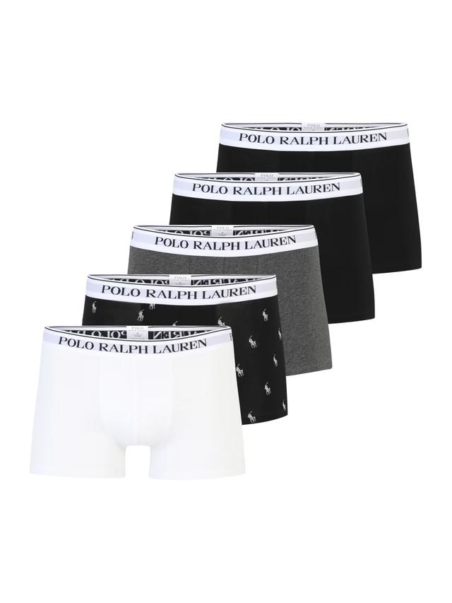 Polo Ralph Lauren Boxershorts i Ljusgrå, Svart och Vit