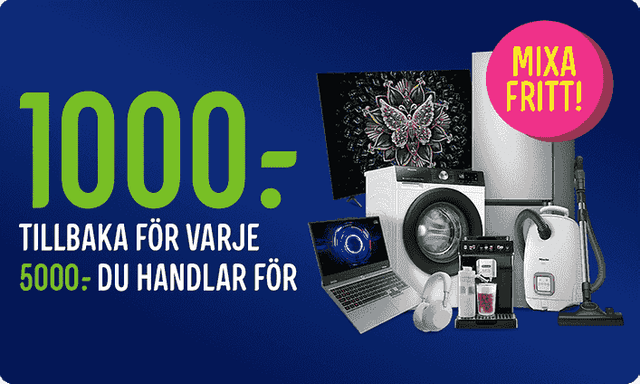 Spara 1000 kr per 5000 kr köp