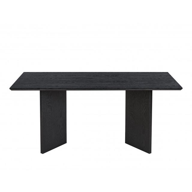 Crossby matbord svartbetsad ek 180 x 90 cm