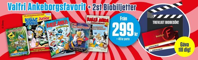 Valfri Ankeborgsfavorit + 2st Biobiljetter
