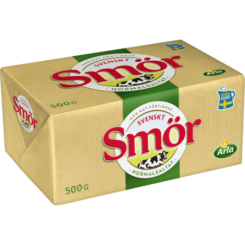 Arla 500 g smör hos Willys.