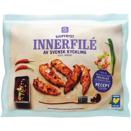 Innerfilé av svensk kyckling – fryst. 700 g.