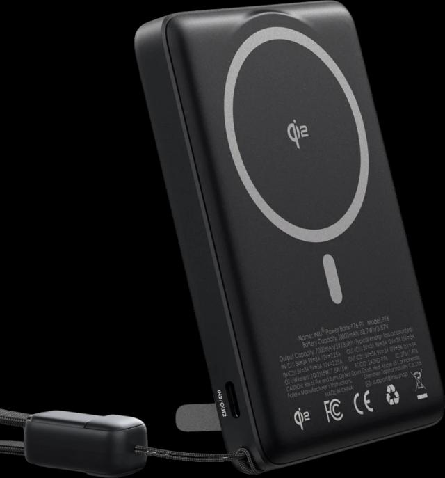 INIU MagPro Slim Powerbank 10000 mAh Svart