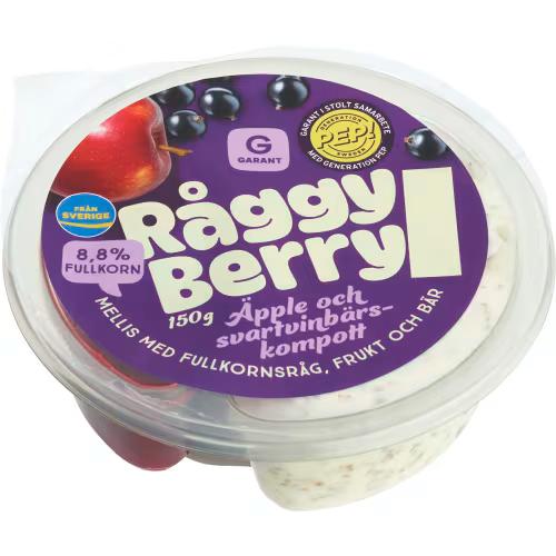 Råggyberry Äpple och Svartvinbär Kompott
