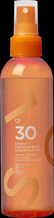 Hjärtats Transparenta Solspray SPF 30, 200 ml