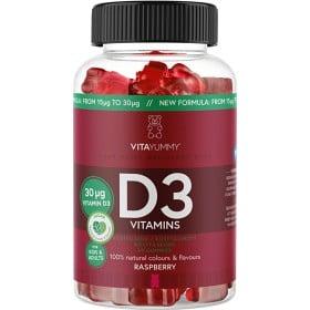 VitaYummy D3 Raspberry – bra rabatt på D-vitamin