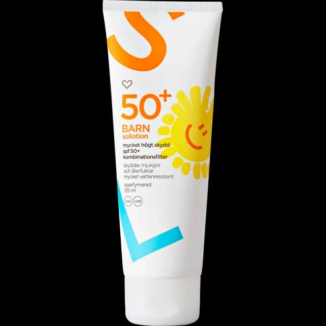 Hjärtats Sollotion Barn Oparfymerad SPF 50+