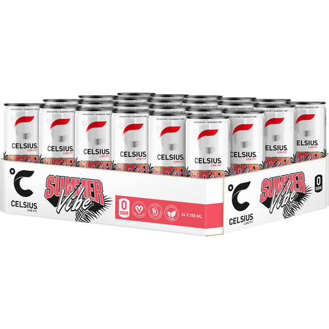 Celsius Summer Vibe Energidryck 24-pack 355 ml