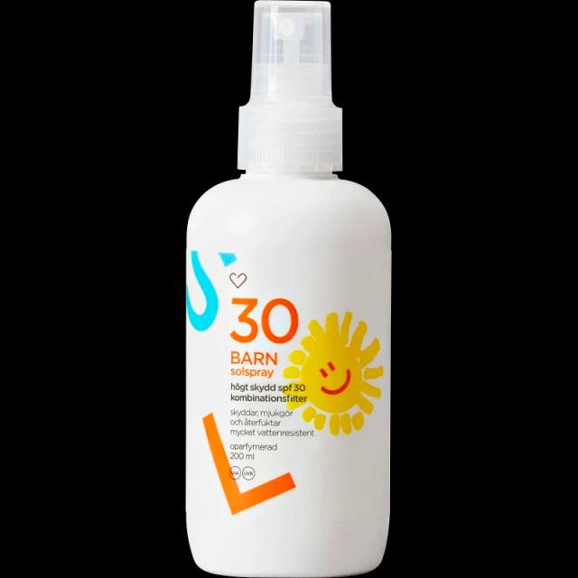Halva priset på Hjärtats Solspray Barn SPF 30 hos Apotek Hjärtat