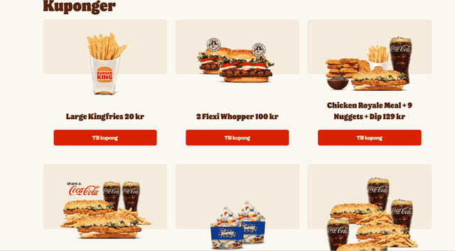 Burger King Restaurang i Sverige
