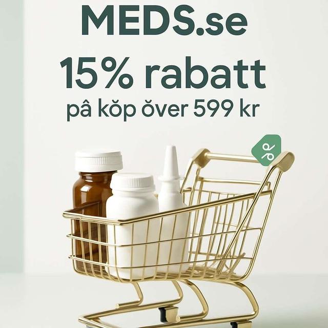 15% rabatt på köp över 599 kr hos MEDS