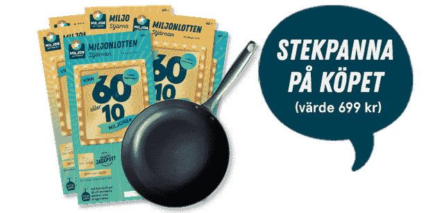 Exklusiv stekpanna från Satake och Miljonlotter