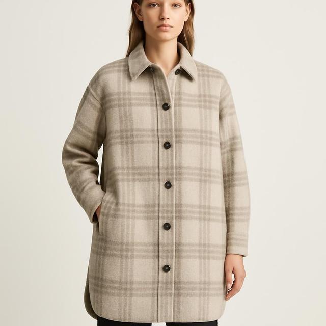 Women’s Checked Overshirt Coat