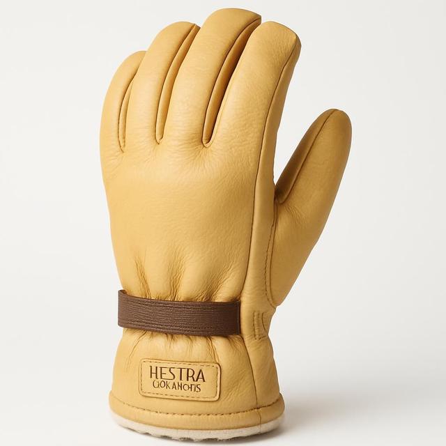 Hestra Fält Guide 5-Fingerhandske Naturgul