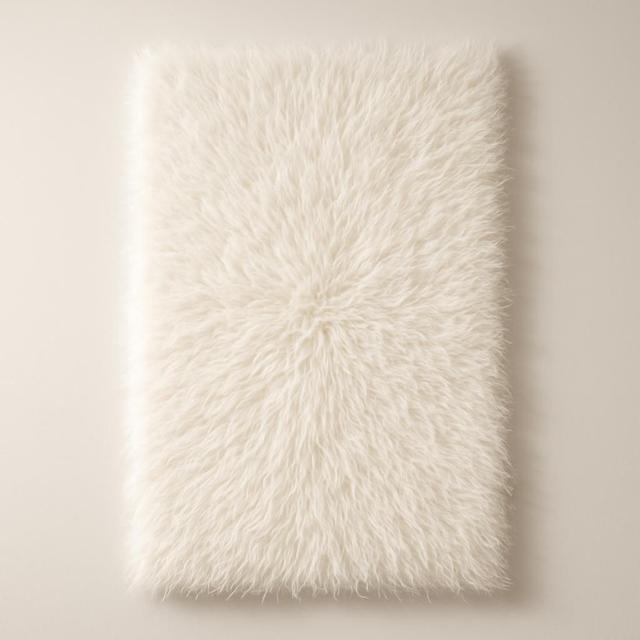 Sleepo Fluffy Flokati Matta Vit 70x140