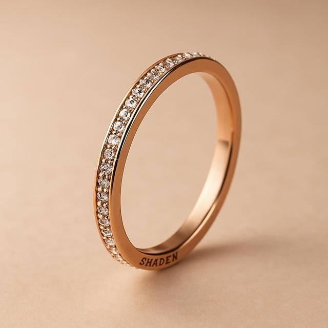 Skagen Elin Rose Gold Crystal Ring