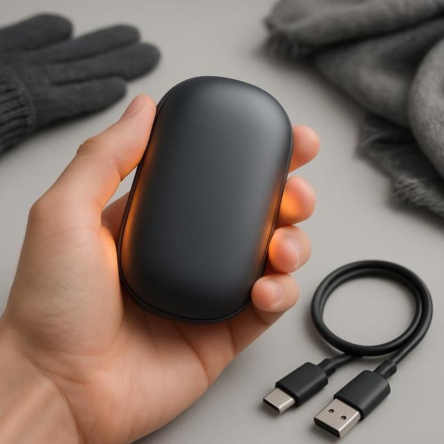 Uppladdningsbar handvärmare med Powerbank