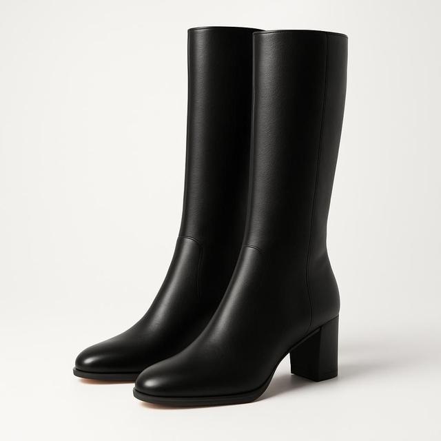Rizzo Chiara High Black Leather Boots