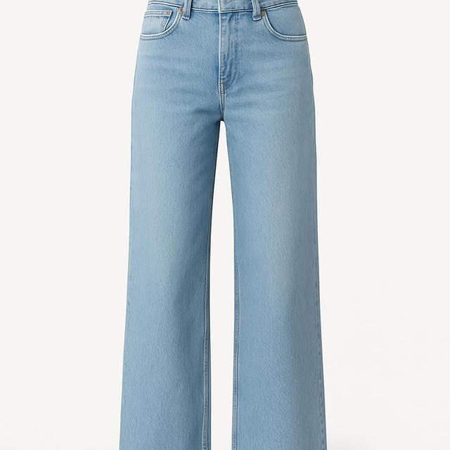 Perfekta vida jeans i blått för dam