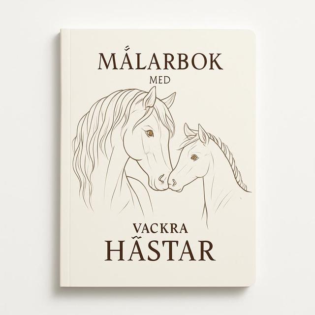 Målarbok med Vackra Hästar