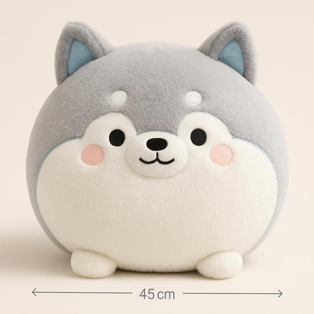 45 cm Squishmallows Mjuk Husky Plyschkudde