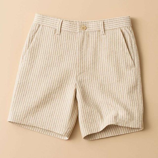 Shorts i bäckebölja OLGA Beige