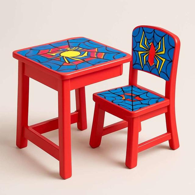 Marvel Spidey Skrivbord med Stol Röd